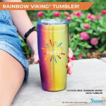 20oz. Rainbow Viking® Nova Tumbler
